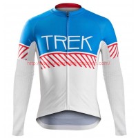 2016 Bontrager Trek Specter Jahrgang wit-Blauw Fietsshirt lange mouw 201717023