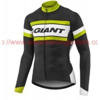 2017 Giant geel en zwart Fietsshirt lange mouw 201717459