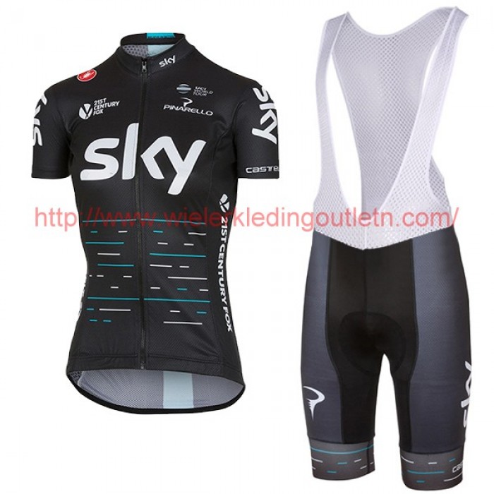 Sky Pro Dames 2017 zwart FFietskleding Fietsshirt Korte+Korte Fietsbroeken Bib 20176988 Sky Pro Dames 2017 zwart FFietskleding Fietsshirt Korte+Korte Fietsbroeken Bib 20176988