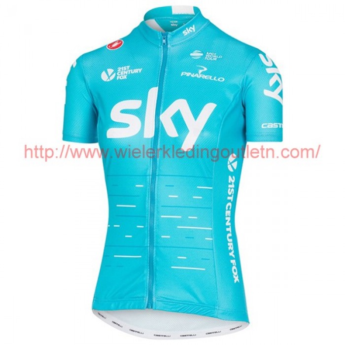 Sky Pro Dames 2017 Blauww Fietsshirt Korte Mouw 20176989 Sky Pro Dames 2017 Blauww Fietsshirt Korte Mouw 20176989