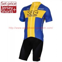 SEG RACING ACADEMY Swedish Champion 2017 Fietskleding Fietsshirt Korte+Korte fietsbroeken 201717275