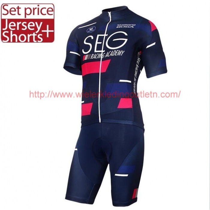 SEG RACING ACADEMY 2017 Fietskleding Fietsshirt Korte+Korte fietsbroeken 201717279