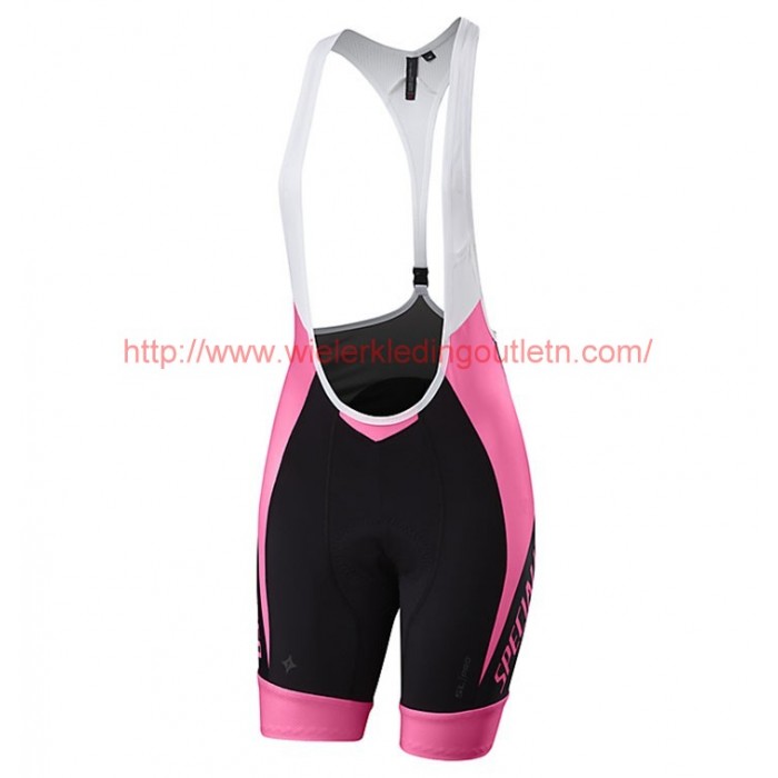2017 Specialized Racing Dames zwart-Roos Korte Fietsbroeken Bib 20177032