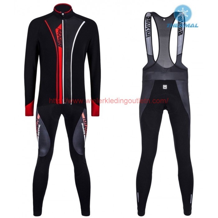 2016 Santini VEGA zwart-rood Winter Set Wielerkleding Wielershirt lange mouw+Lange fietsbroeken Bib 213650 2016 Santini VEGA zwart-rood Winter Set Wielerkleding Wielershirt lange mouw+Lange fietsbroeken Bib 213650