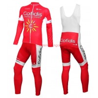 2016 Cofidis Team Set Wielerkleding Wielershirt lange mouw+Lange fietsbroeken Bib 213566