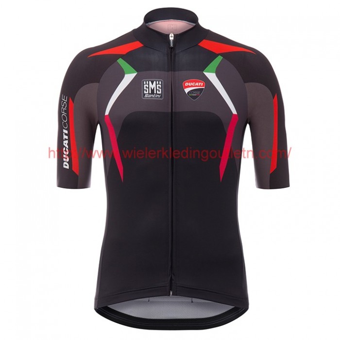 Ducat 2017 Zwart Fietskleding Wielershirt Korte Mouw 201717703