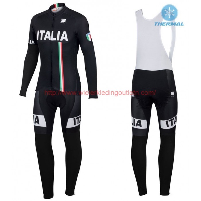 2016 Sportful Italy IT zwart Winter Set Wielerkleding Wielershirt lange mouw+Lange fietsbroeken Bib 213733 2016 Sportful Italy IT zwart Winter Set Wielerkleding Wielershirt lange mouw+Lange fietsbroeken Bib 213733