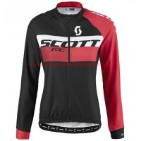 2016 Scott RC zwart-rood Dames Wielerkleding Wielershirt lange mouw 213699