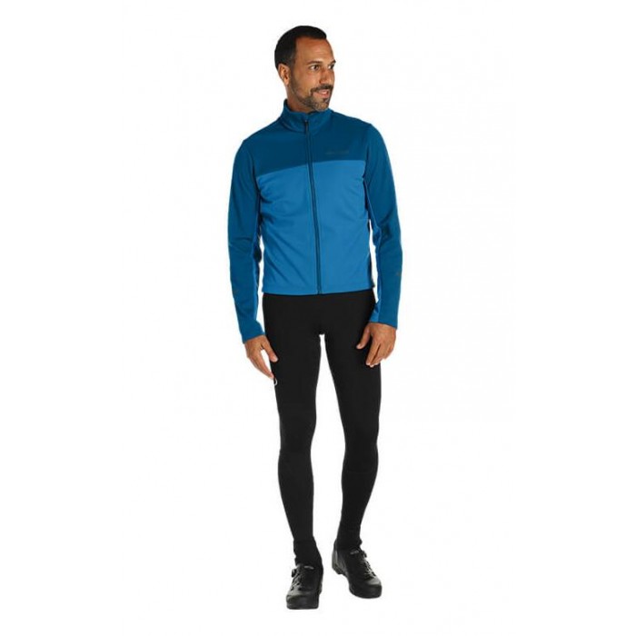 PEARL IZUMI Quest AmFib Fietskleding Set Wielershirts lange mouw+fietsbroek lang met blauw 1A296
