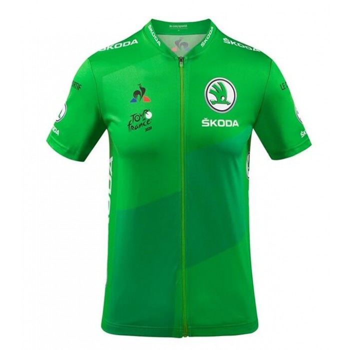 2020 Tour de France Fietsshirt Korte Mouw groen DNIAQ