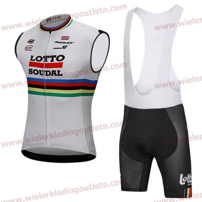 2018 Lotto Soudal wit Wielerkleding Set Wielershirt Mouwloze+Fiets Koersbroek A2018919 2018 Lotto Soudal wit Wielerkleding Set Wielershirt Mouwloze+Fiets Koersbroek A2018919