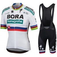 Bora Hansgrohe 2019 Slovak champion Fietskleding Set Fietsshirt Korte Mouw+Korte fietsbroeken Bib 190224017