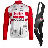 Lotto Soudal 2019 Fietskleding Set Fietsshirt lange mouw+Lange Fietsbroeken Bib 190224132