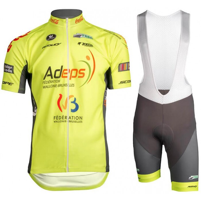 Wallonie-Bruxelles 2019 Fietskleding Set Fietsshirt Korte Mouw+Korte fietsbroeken Bib 19040749 Wallonie-Bruxelles 2019 Fietskleding Set Fietsshirt Korte Mouw+Korte fietsbroeken Bib 19040749