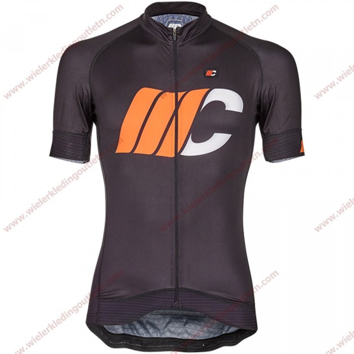 Cipollini Prestige Zwart oranje Wielershirt korte mouw 18C10299 Cipollini Prestige Zwart oranje Wielershirt korte mouw 18C10299