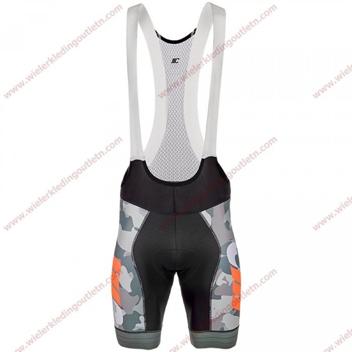 Cipollini Prestige Camo Grijs oranje Fiets Koersbroek 18C10295