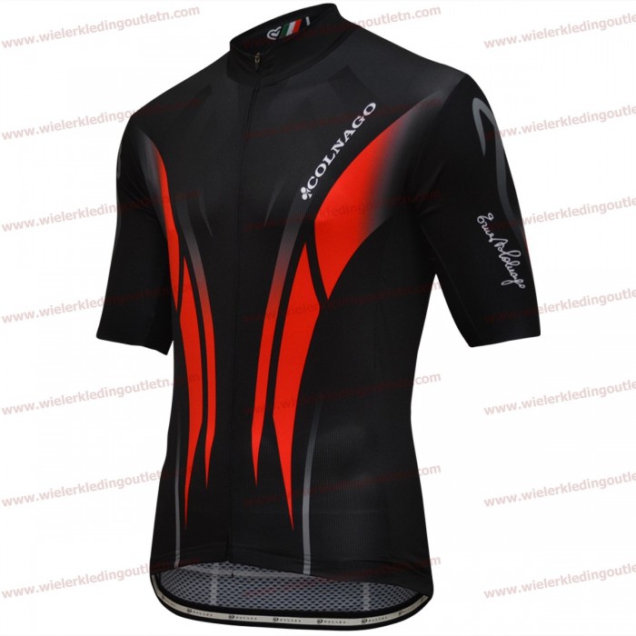 Colnago Master Pissei Zwart rood Wielershirt korte mouwen 18A0095 Colnago Master Pissei Zwart rood Wielershirt korte mouwen 18A0095