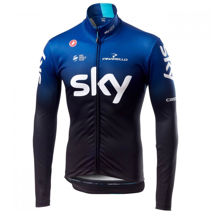 TEAM SKY 2019 Thermal Fietsshirt lange mouw 190224045 TEAM SKY 2019 Thermal Fietsshirt lange mouw 190224045