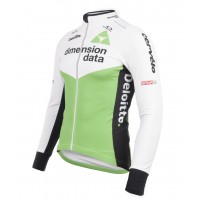 2018 Dimension Data wit Wielershirts lange mouw zDbJ1