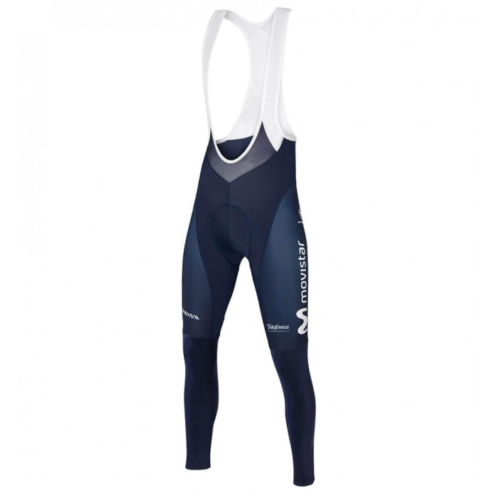 2018 Movistar Profteam blauw Lange fietsbroeken Bib fjlVu