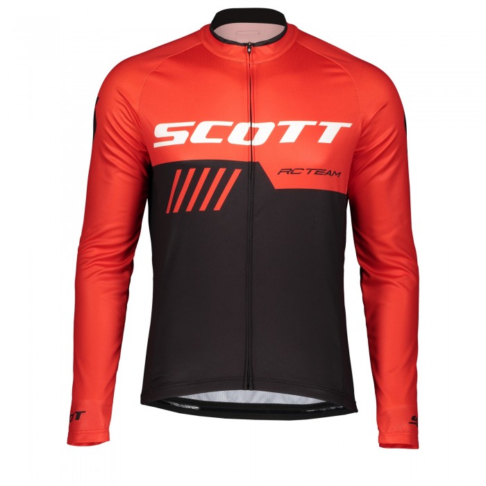 2019 Scott-RC-Profteam zwart-rood Wielershirts lange mouw 2AuCT 2019 Scott-RC-Profteam zwart-rood Wielershirts lange mouw 2AuCT