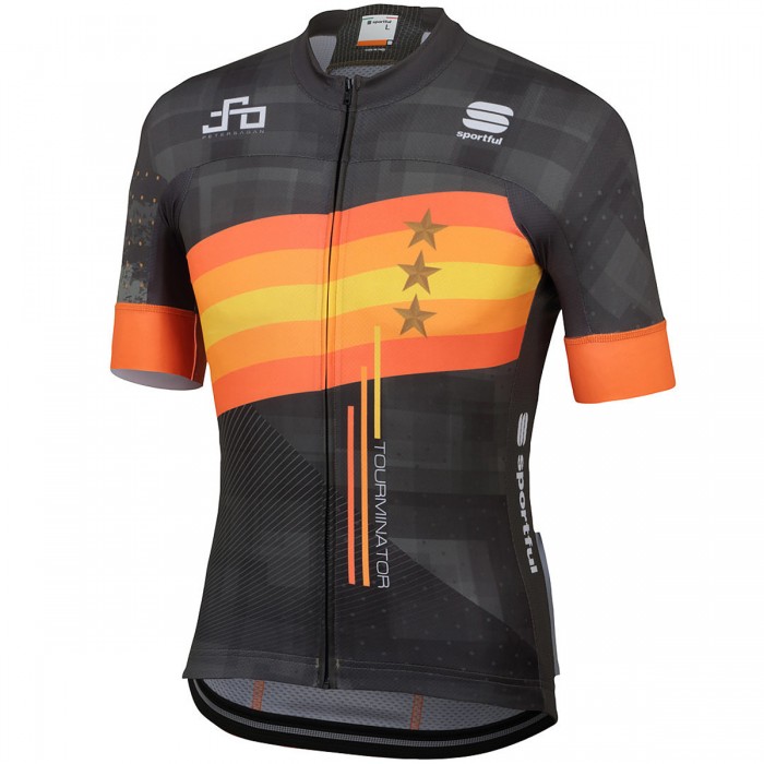 Team Sagan Stars 2019 black Fietsshirt korte mouw 19040785