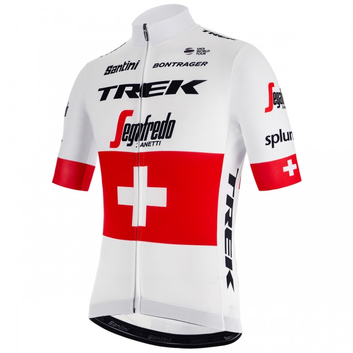 Trek Segafredo 2019 Swiss Champion Fietsshirt korte mouw 190224098