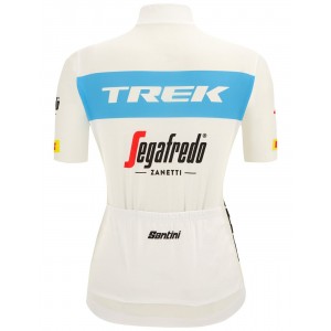 TREK-SEGAFREDO damesteam 2022 wielershirt met korte mouwen (lange ritssluiting) professioneel wielerteam